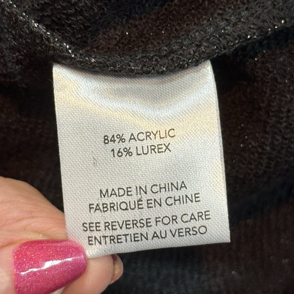 Milly Ramona Metallic French Jersey Pants Black M Drawstring Party Holiday NWT - Picture 10 of 11